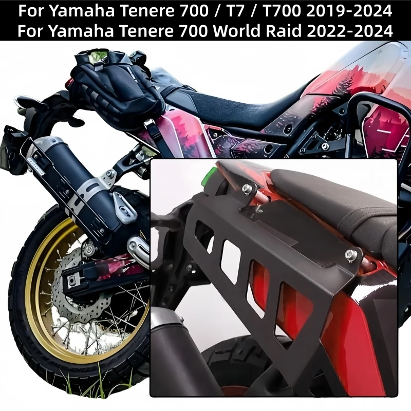 Motorcycle Saddlebag Support Bar Mount Bracket Side Luggage Racks For Yamaha Tenere 700 T7 T700 700 World Raid 2019-2024