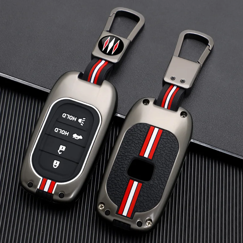 For Honda Civic Accord HR-V CR-V CRV 2021 2022 2023 5Buttons Auto Shell Fob Holder TPU Car Key Case Cover Keychain Accessories