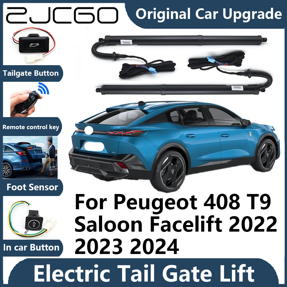 

For Peugeot 408 Saloon Facelift 2022~2024 Tailgate Electric Tail Gate Lift Prop Support Vehicle Power Rear Door Liftgate Strut