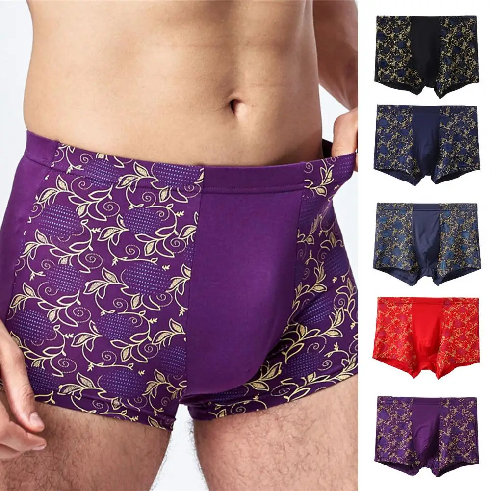 Popular  Boxer Briefs Elastic U Convex Male Boxer Underwear Skin-touching Comfortable Men Underpants for Daily Wear