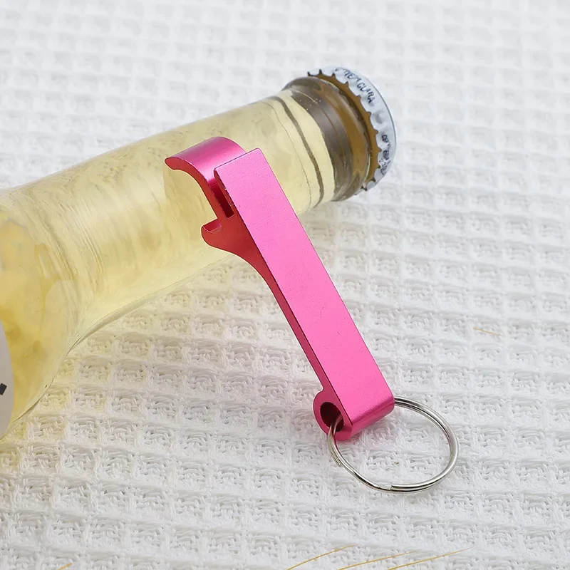 1 قطعة شعار مخصص اسم فتاحة الزجاجات البيرة المفاتيح كيرينغ متعددة الوظائف الليزر نحت مفتاح سلسلة حلقية بار إعلان متعدد الألوان الهدايا