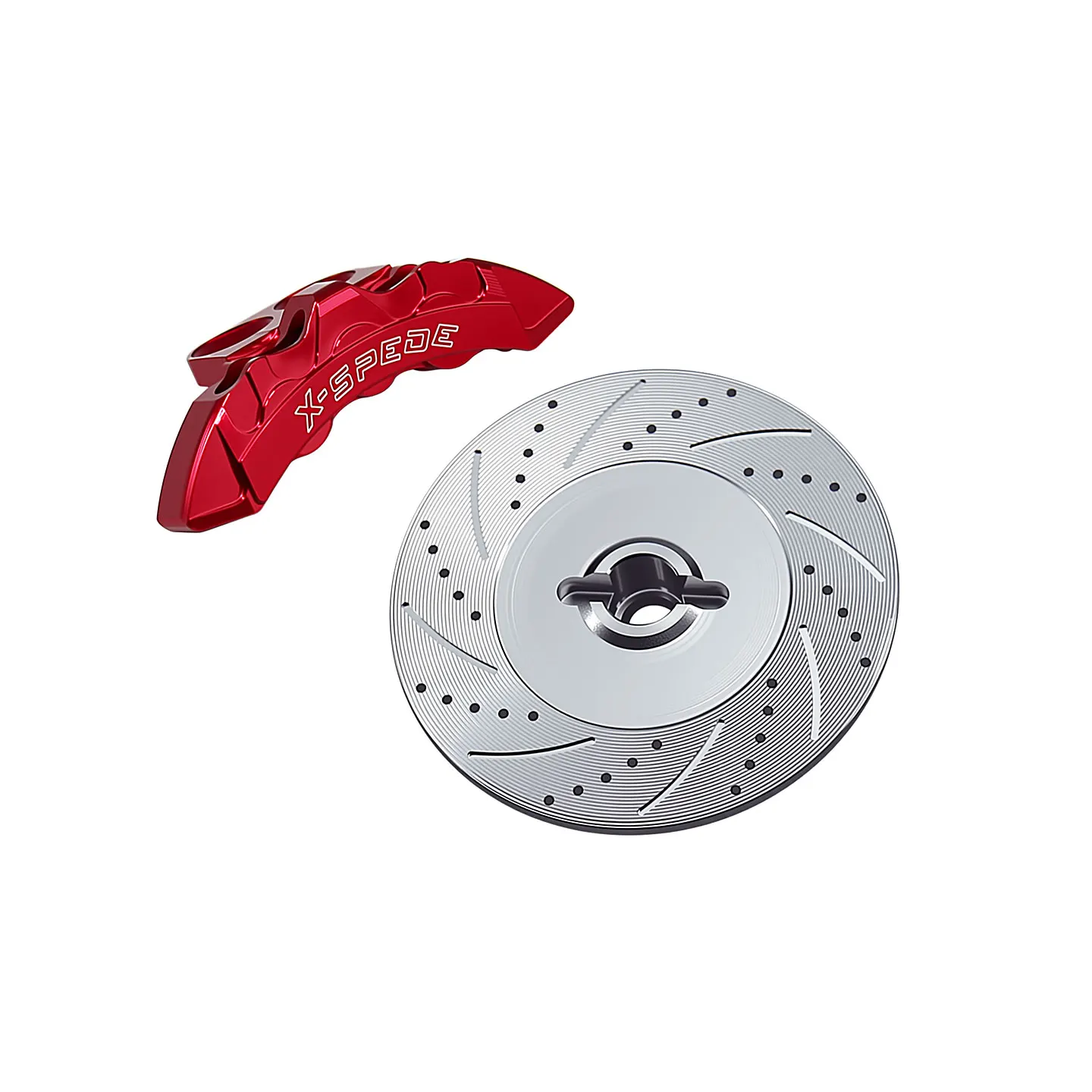 X-spede Kyosho 1/10 FazerD2AE86 aluminum alloy simulated brake discs + calipers - 1 pair