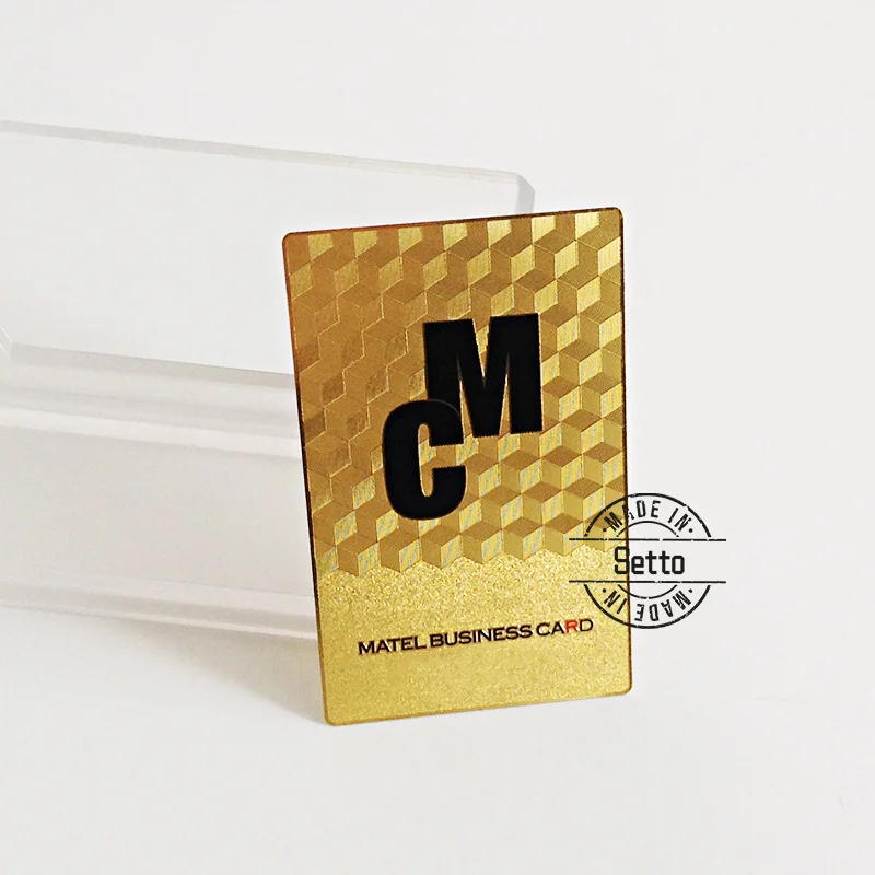 

custom Promotional quality cheap metal stainless steel business cards