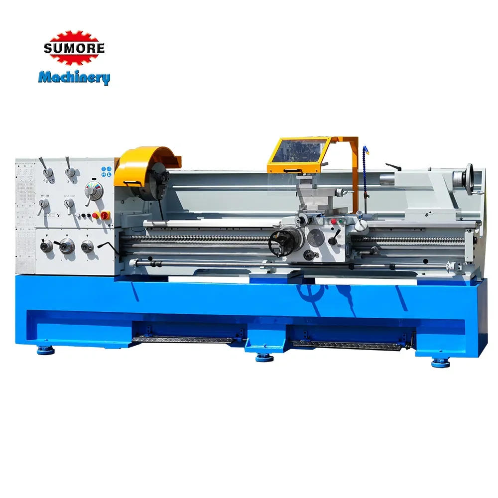 2026 New C6280*1500/2000/3000/4000mm 105mm Spindle Bore Horizontal Universal Metal Lathe Machine Sumore Sp2122-IC
