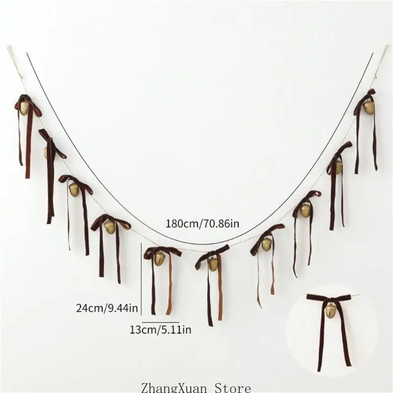 Hängende Weihnachtsglockenschnur, 180 für Tür, Baum und Fenster, 3 x – Detail 6