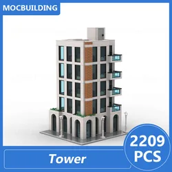 Tower Modular Buildings Moc Blocks Diy Assemble Bricks Architecture Display Creative Educational Collection Toys Gifts 2209PCS