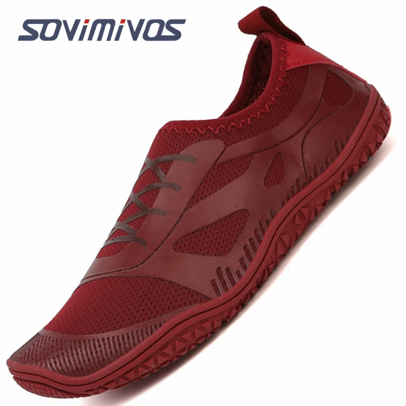 Tênis de corrida respiráveis para homens e mulheres, Sapatos descalços, Zero Drop, Wide Toe Box Shoe, Caminhada de tênis, largura larga, minimalista