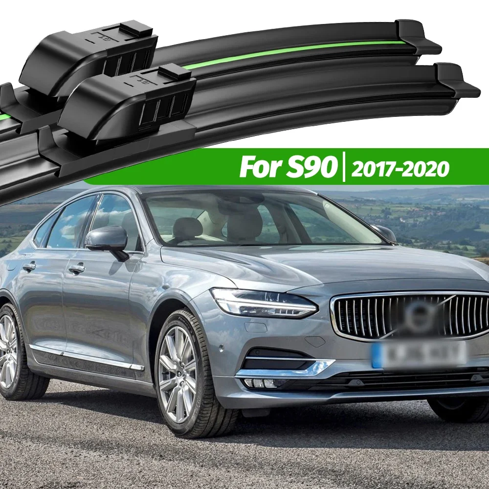 

For Volvo S90 2017-2020 2pcs Front Windshield Wiper Blades 2018 2019 Windscreen Window Accessories