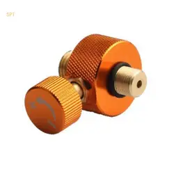 Furnaces Connector Split Type Gas Filling Adapter Gas Cylinder Camping Supply 714F