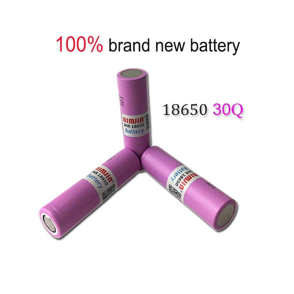 18650 30Q 3.7V 3000mAh แบตเตอรี่ Li-Ion แบบชาร์จไฟได้สําหรับของเล่นของเราเครื่องมือไฟฉายแบตเตอรี่