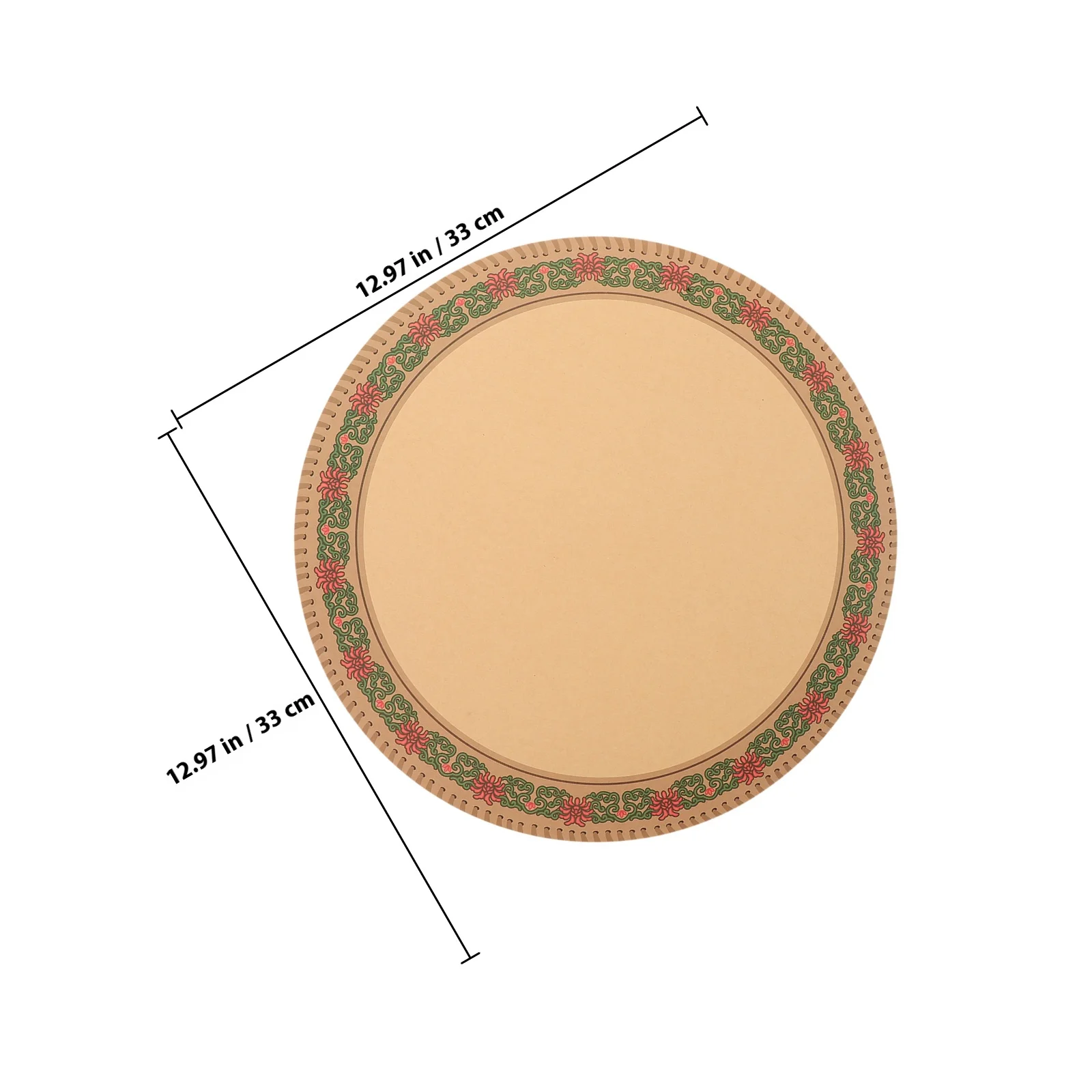 أوراق رسم فنية دائرية عرقية 20 وحدة ورق ألوان مائية للحدود المزخرفة لمشاريع الرسم المدرسية في الاستوديو #4