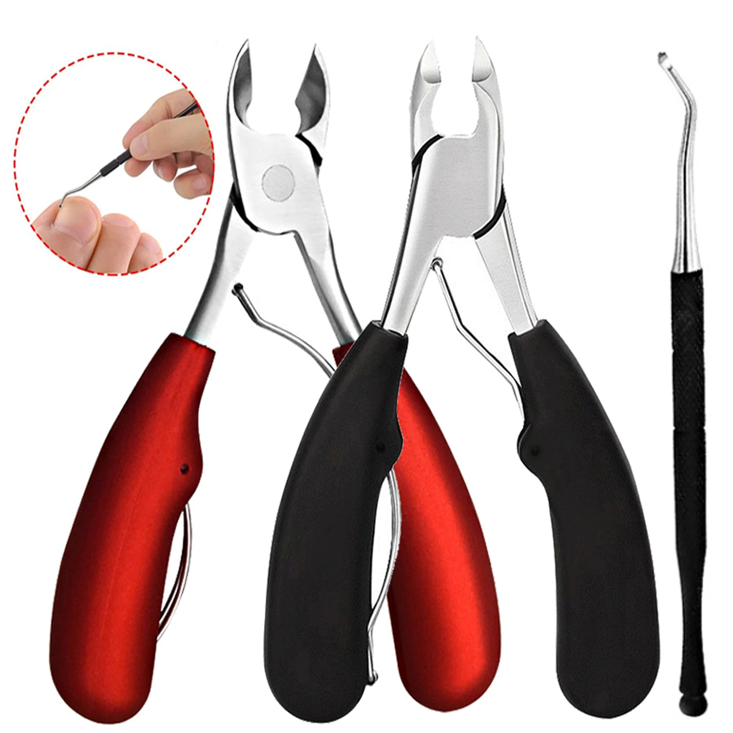 

Professional Toe Nail Clippers Manicure Pedicure Cutters Cuticle Nippers Podiatry Claw Cutter Nail Scissors Cut Toenails Tools