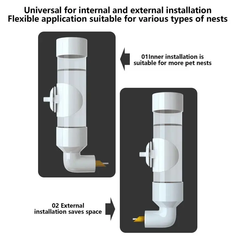 Vögel Wasser Feeder automatische Vogelkäfig aufgehängt Sittich Wassersp ender für Käfig Wellens ittich Trinker Flasche Acryl Papagei Tränke