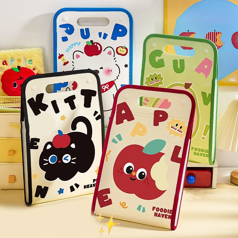 

1 шт., портативная сумка для файлов формата А4, многослойная классификационная тестовая бумажная коробка для хранения файлов, инструмент