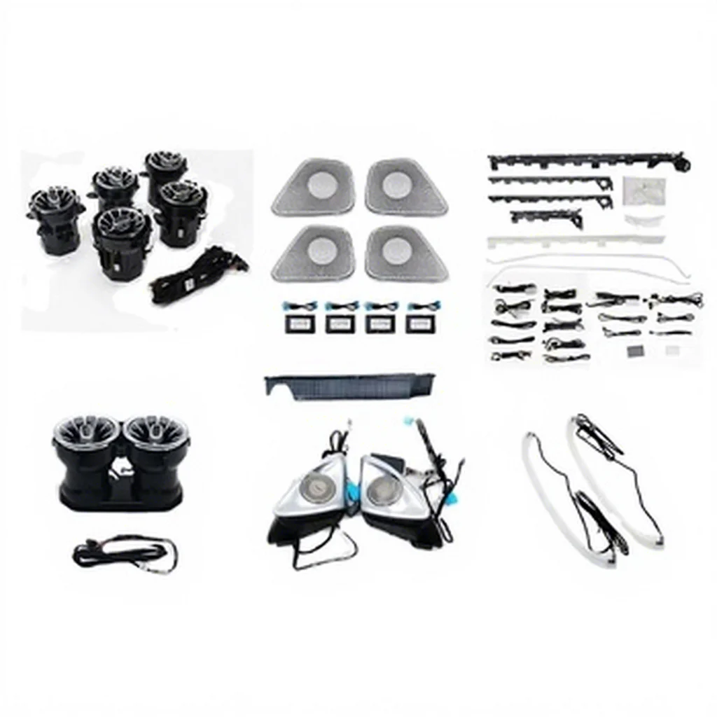 

Комплект подсветки салона для Mercedes-Benz New A-Class W177: 4D-динамические твитеры, 64 цвета, светодиодные динамики для дверей, для освещения интерьера автомобиля