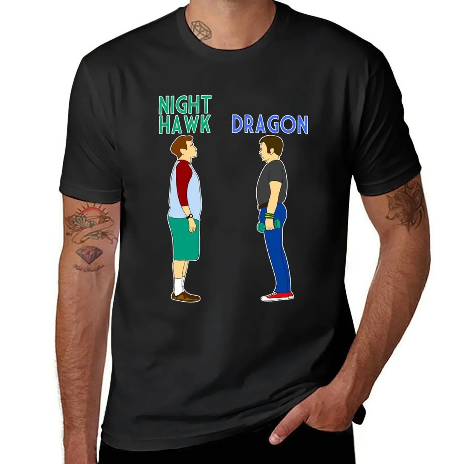 Step Brothers Dragon Night Hawk T-Shirt Short sleeve tee customs design your own designer t shirt men