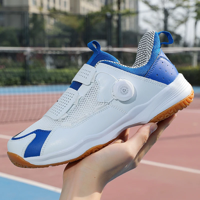 

Original Brand Professional Table Tennis Shoe Designer Quick Lacing Badminton Trainers Gym Shoe Comfortable Breath Court Shoe