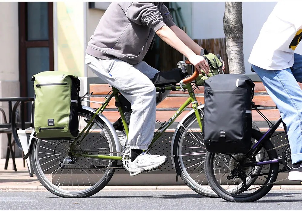 Rhinowalk 22L Wasserdichte Fahrrad Pannier Tasche Tragbare Radfahren Rucksack Fahrrad Hinten Rack MTB Stamm Tasche Pack Gepäck Tragen – Detail 17
