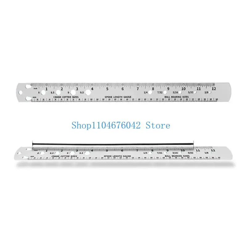 652F Durable Steel Spoke Length Measurement Tool Bike Spoke Tool Durable for Cyclists