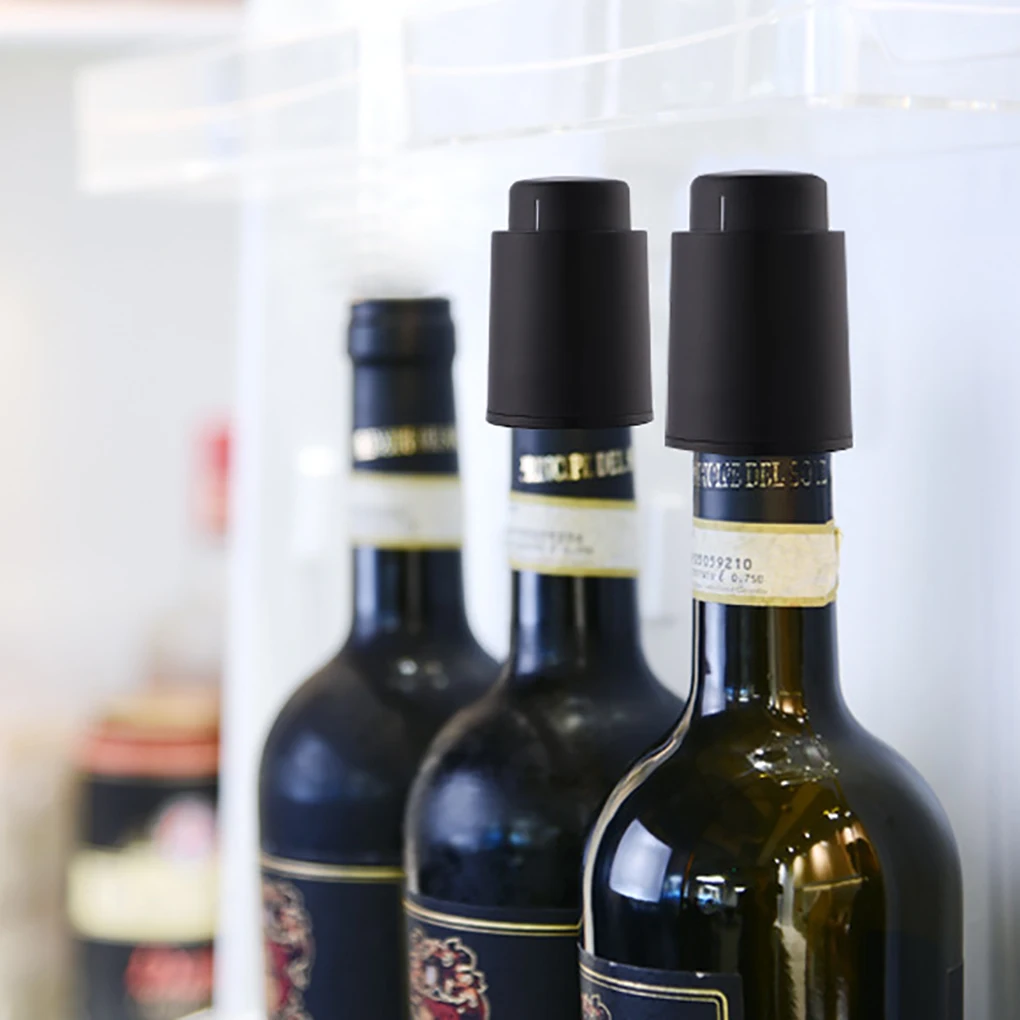 النبيذ فراغ الفلين النبيذ الأحمر زجاجة النبيذ سدادة التوقف غطاء فراغ السدادة حارس الطازجة مع الموازين الرقمية، الفضة