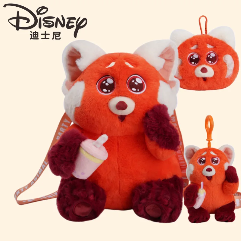 Disney Youth Metamorfosi Panda Rosso Meimei Peluche Bambola Simpatico ciondolo Borsa per il cambio della bambola
