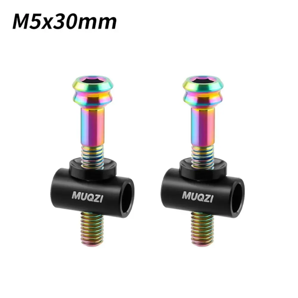 

2Pcs TC4 Titanium Alloy Bike Seat Post Bolts M5*30/40MM with Washers Bicycle Saddle Fixed Bolts Stable Universal