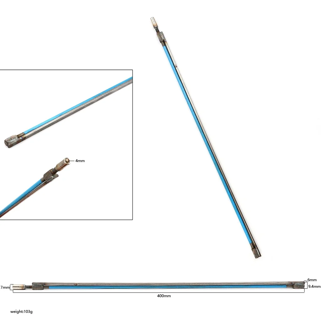 Various sizes of blue guitar adjustment rods, two-way Two Course suitable with wrenches for Acoustic Electric Guitar