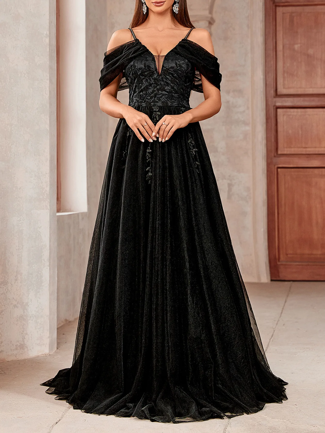 Vestido De Noiva De Sereia De Tule Retro Preto, Vestido De Noiva Sexy Do Convidado Do Casamento, Vestidos De Noiva Do Marfim, Elegante Vestido De Verão, Wonen, 2024