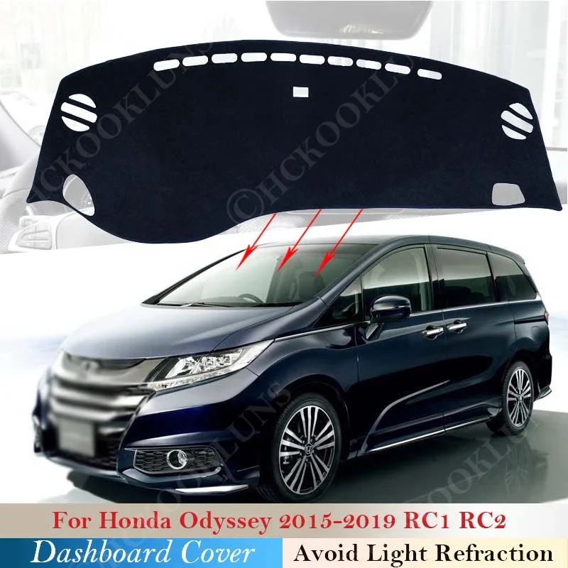 

Защитная накладка на приборную панель для Honda Odyssey 2015 ~ 2019 JDM модель автомобильные аксессуары приборная панель коврик от солнца RC1 RC2 2018