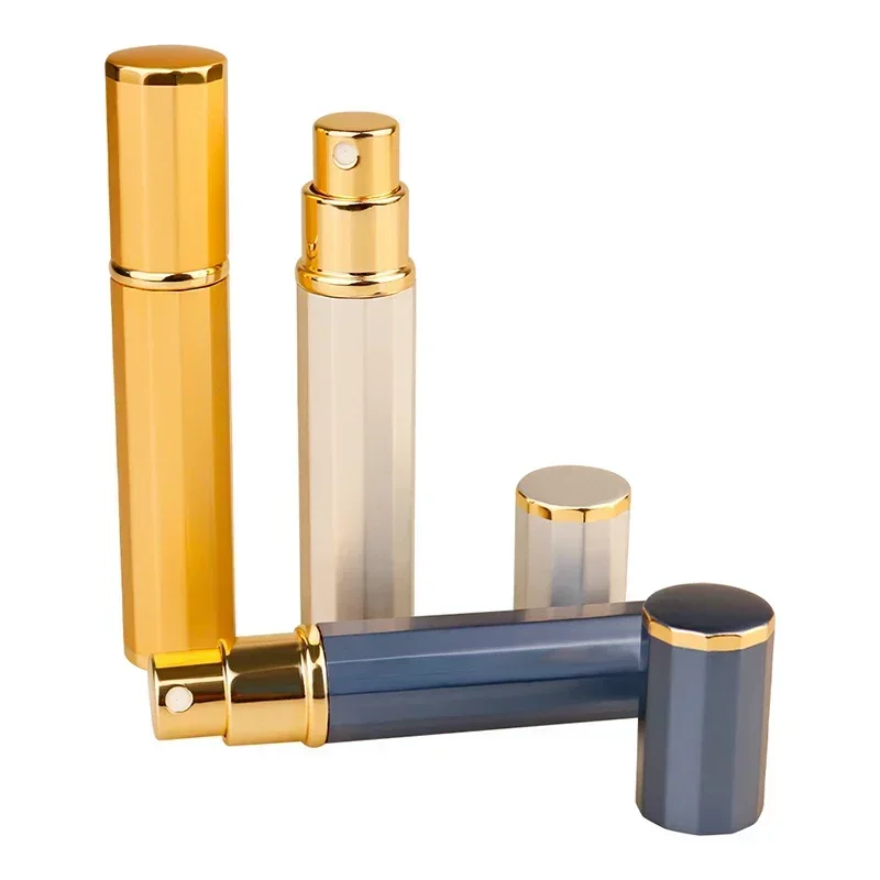 1PC 8ML Perfume Refill Bottle Travel Cosmetic Containers Empty Mini Perfume Spray Atomizer Aluminum Glass Parfum Sprayer