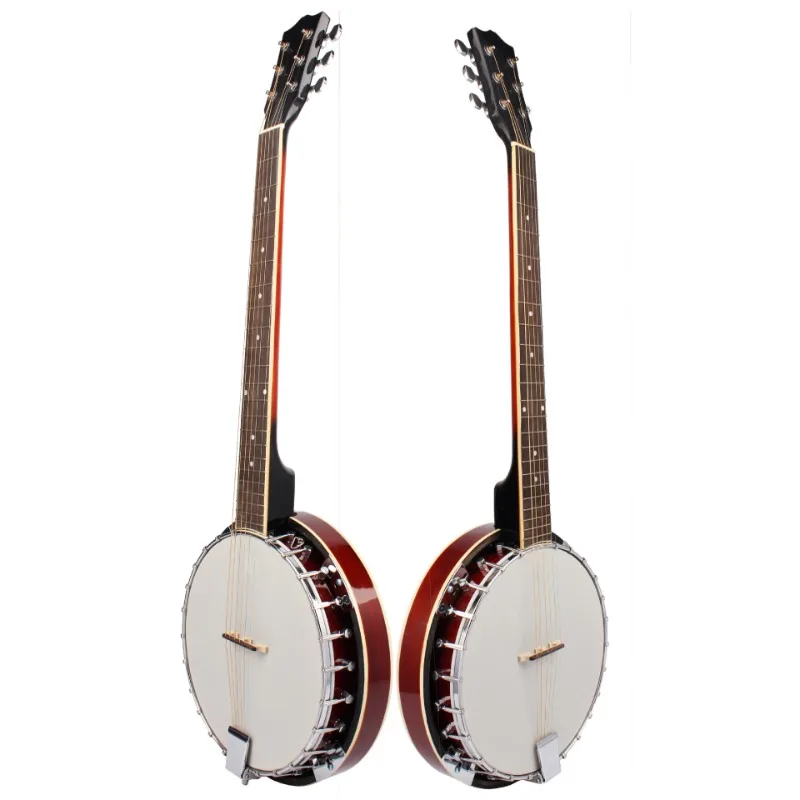 Zessnarige Banjo Log Shabili 6-snarige Turtledove Oefenen met westerse snaarinstrumenten Accessoires Band Begeleid Folk
