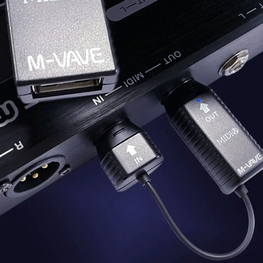 

1 комплект ABS M-VAVE MS1, мини-передача, высококачественный беспроводной адаптер MIDI-системы со сверхнизкой задержкой, подходит для прямой трансляции