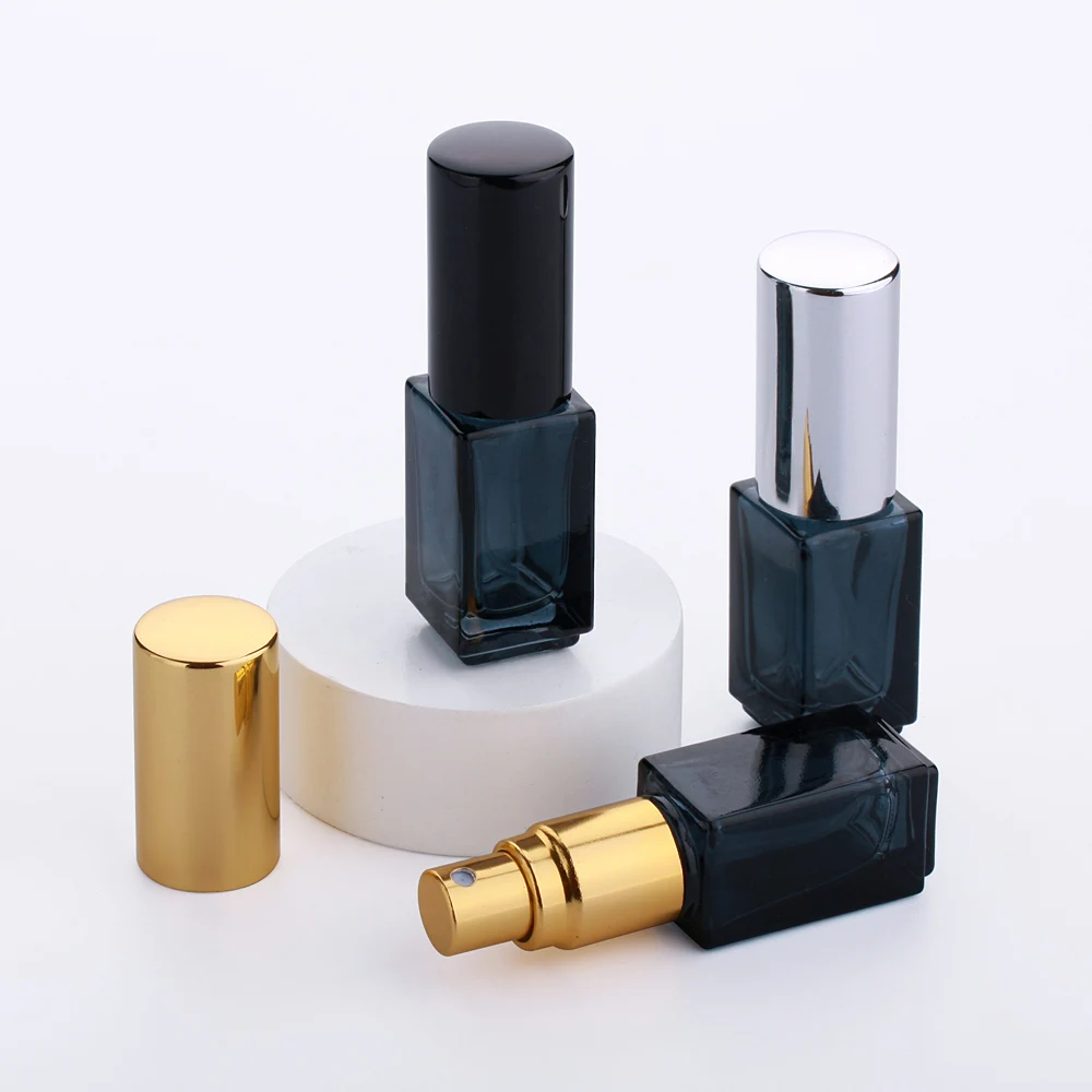 

20Pcs/Lot 3ml Thich Glass Perfume Bottle Square High Quality Refillable Atomizer Perfume Spray Bottle travel essentials