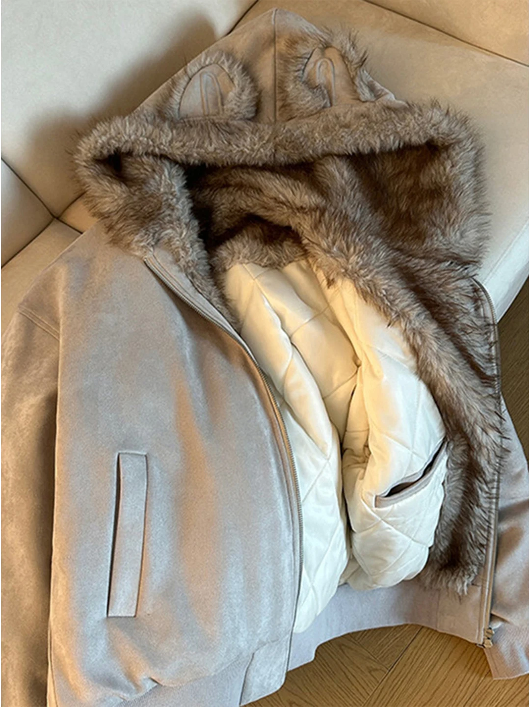 

Утепленная мужская хлопковая куртка с капюшоном и меховым воротником в американском ретро-стиле, зимнее пальто для молодежи, повседневная одежда