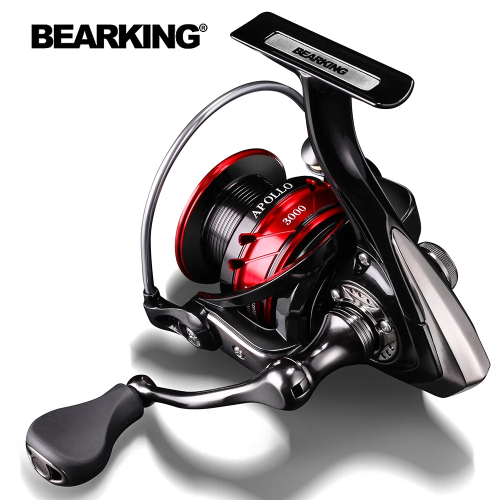 BEARKING Brand APOLO series Stainless 9 steel bearing 5.2:1 Fishing Reel Drag System 10Kg Max Power Spinning Wheel Fishing Coil