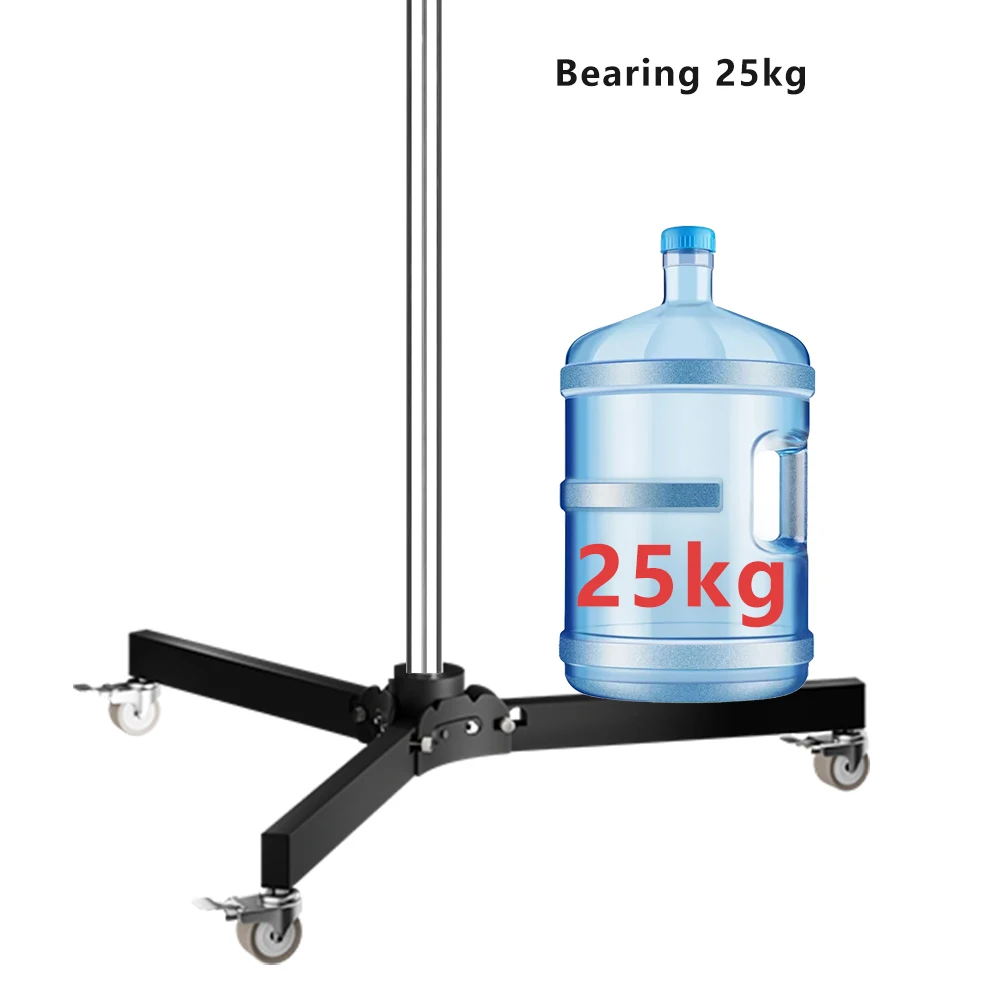 SH 63cm-190cm Gun Grip Light Stand 1/4 and 3/8 Screw With Wheels Folding Tripod For Studio Flash LED Light Softbox COB Light