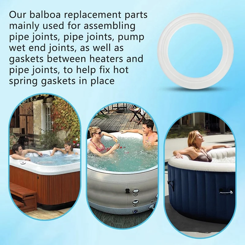 2025 Nuovo 711-4030B 2 pollici per Balboa Gecko Spa Guarnizione del riscaldatore della vasca idromassaggio per standard 2 pollici Spa Riscaldatore Assemblaggi Unioni Guarnizione
