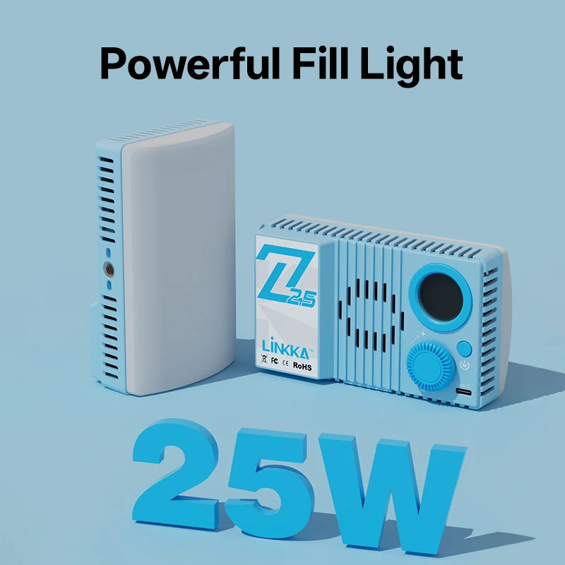 linkka-z25-25w-軽量で持ち運び可能なプロ仕様フィルポケットライト