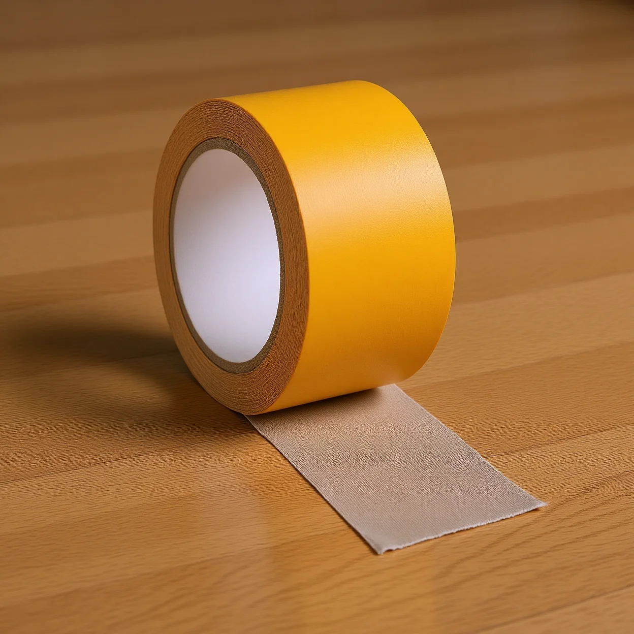 Grid Cloth Tape Yellow Double-Sided Tape Waterproof Tape Tearable For Home Improvement Floor Leather Fixing Venue Arrangement
