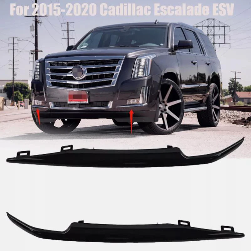 Front Bumper Trim Set For 2015~2020 Cadillac Escalade Fits ESV 22968428 22968429 Bumper Support Bracket Solid 2016 2017 2018 - Image 2