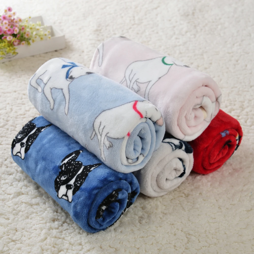 Herbst Winter Katze Bett matten für kleine mittlere Katzen Hunde Kätzchen verdicken Fleece gemütliche Druck decke Bulldogge Chihuahua Haustier Zubehör