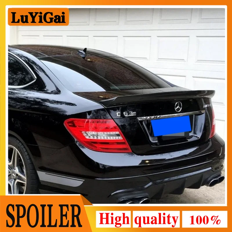 

C Class Carbon Fiber Rear Trunk Boot Spoiler Wing Lip for Mercedes Benz W204 C204 C63 AMG C200 C250 C300 2 Door Coupe 2008-2014