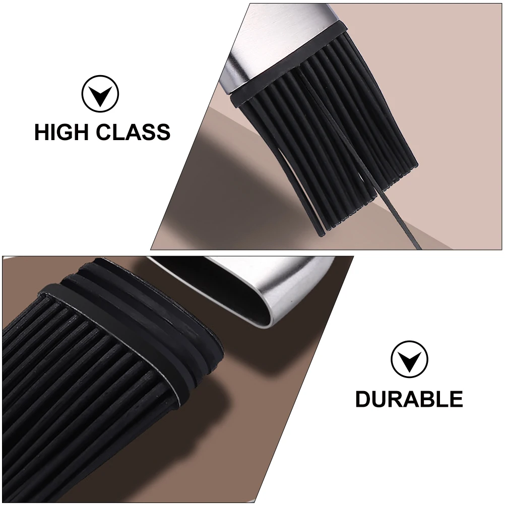 

2 Pcs Grill Brush Bbq Assesories Cook Cleaner Kitchen Silicone Accessories Steel Tools Oil Stainless Handle Barbecue