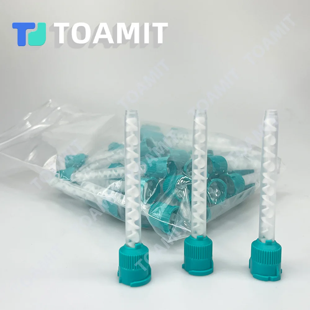 

Dental Mixing Tips for Silicone Impression, 50Pcs Disposable Nozzles Compatible with Heavy Body Material & Cartridge Guns
