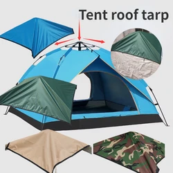 Tent Roof Tarp Skylight Cover Tent Hydraulic Rainproof Sun Protection Camping Equipment Outdoor Accessories Stakes Top Lander