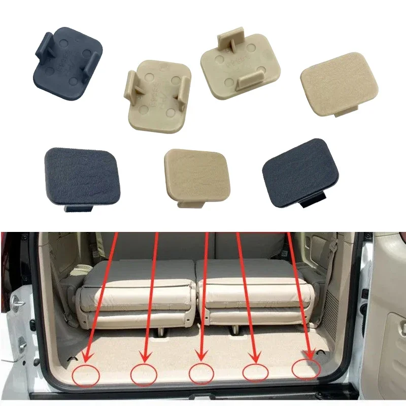 

Car Rear Seat Carpet Cat Rug Screw Hole Decorative Cover Cap Lid For Toyota Land Cruiser Prado 120 LC120 2003-2009