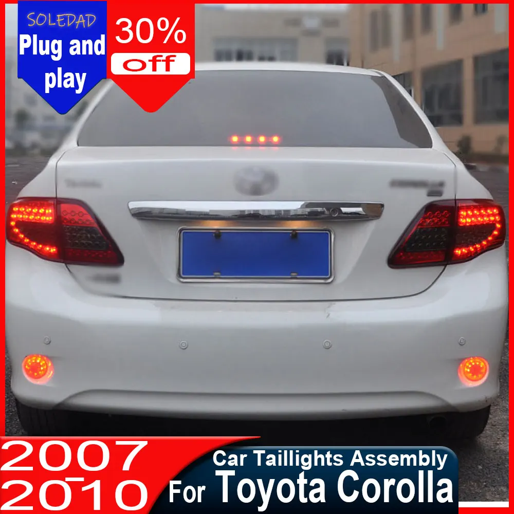 Car Taillight For Toyota Corolla 2007 2008 2009 2010 Car Accessories LED Trailer Lights Tail Lamp Rear Signal Automotive