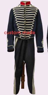 1902s British Royal Buckinghamshire Hussars Cosplay Uniform custom made