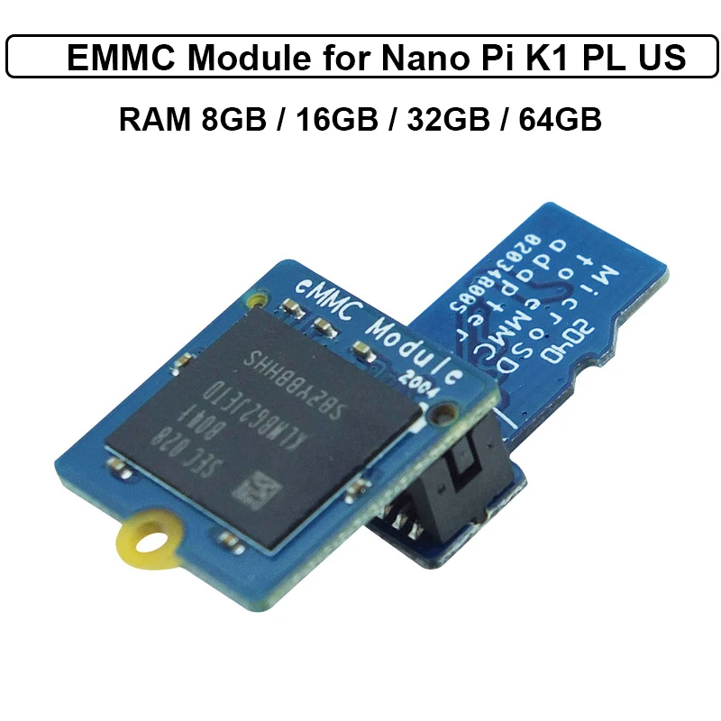 

High Quality EMMC Module 8GB 16GB 32GB 64GB with Micro SD-compatible Turn eMMC Adapter T2 for Nanopi K1 K2 M4 NEO4