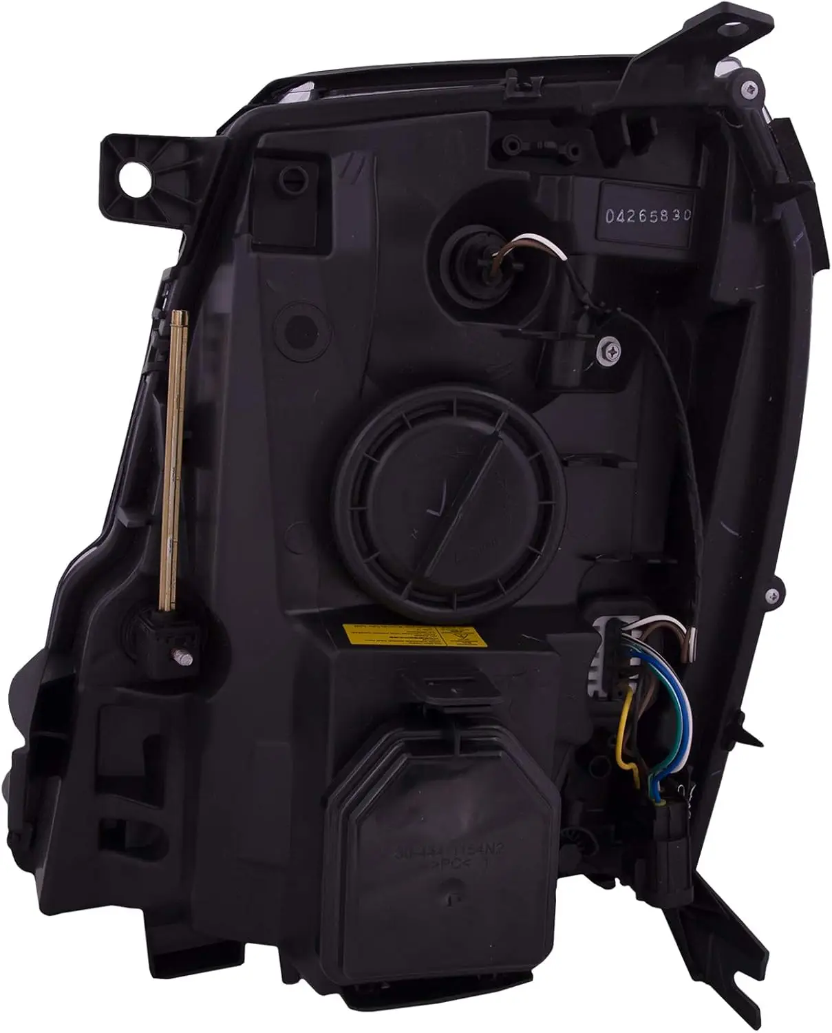 HID Headlights for Cadillac Escalade ESV EXT 2007-2014, Black Housing, Driver Side Left & Passenger Side Right Headlamps Include